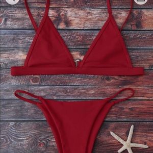 Cami Plunge bikini set 😘